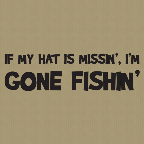 Gone Fishin 256 Wall Lettering