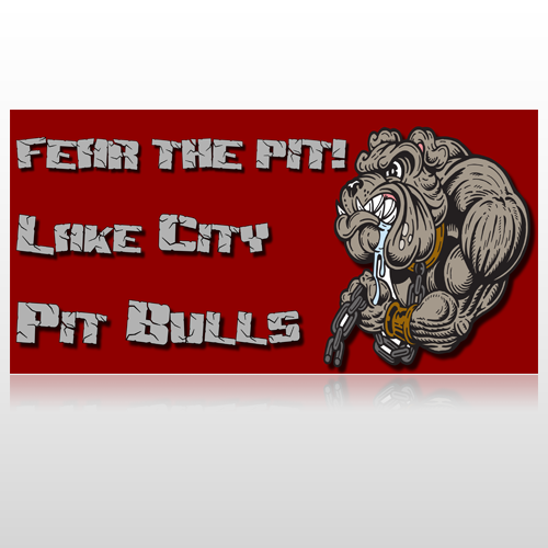 Fear Dog Mascot 51 Site Sign