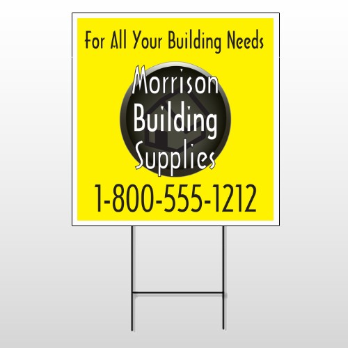 Small Black House 219 Wire Frame Sign