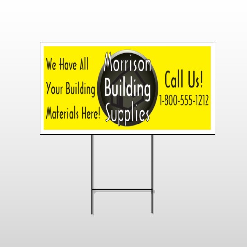 Small Black House 219 Wire Frame Sign