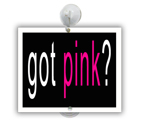 .040 Polystyrene 9"H x 12"W Suction Cup Mounted Window Sign