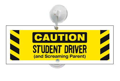 3mm PVC  6"H x 18"W Suction Cup Mounted Window Sign