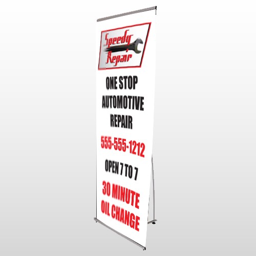 Auto Repair 38 Flex Banner Stand