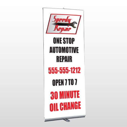 Auto Repair 38 Retractable Banner Stand