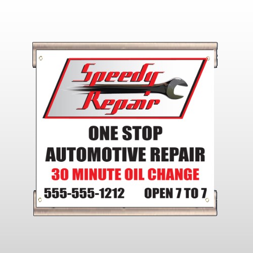 Auto Repair 38 Track Banner