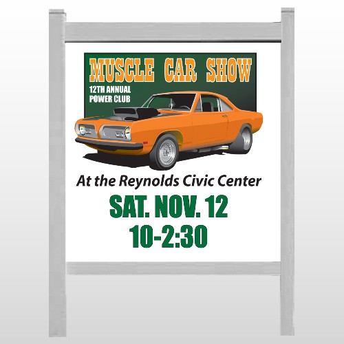Muscle Car 124 48"H x 48"W Site Sign