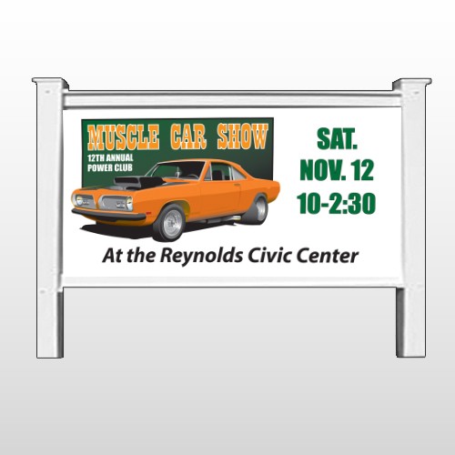 Muscle Car 124 48"H x 96"W Site Sign