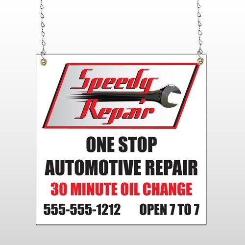Auto Repair 38 Window Sign