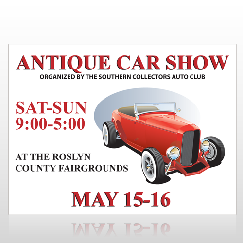 Car Show 123 Site Sign