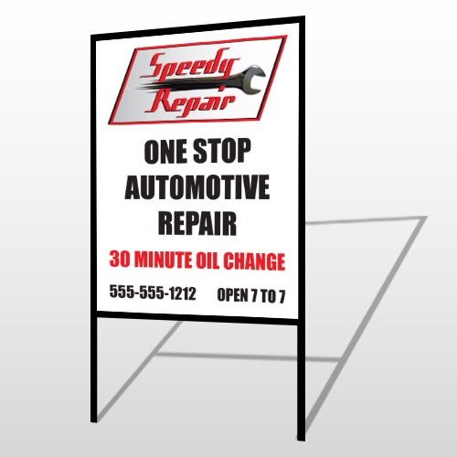 Auto Repair 38 H-Frame Sign
