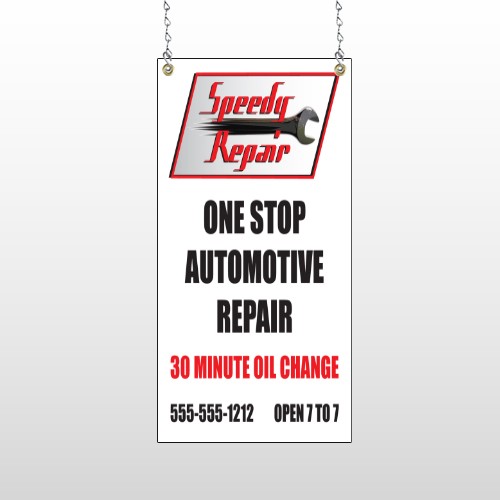 Auto Repair 38 Window Sign
