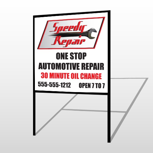 Auto Repair 38 H-Frame Sign