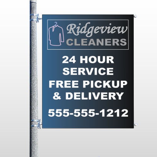 Dry Cleaners 24 Pocket Banner