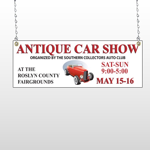 Car Show 123 Window Sign