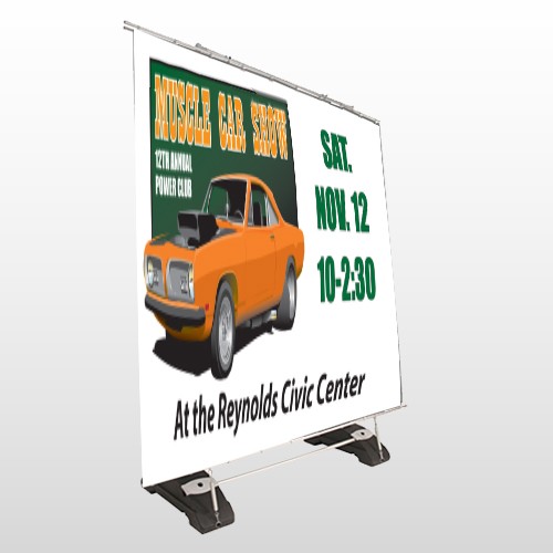 Muscle Car 124 Exterior Pocket Banner Stand