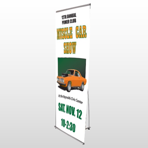 Muscle Car 124 Flex Banner Stand