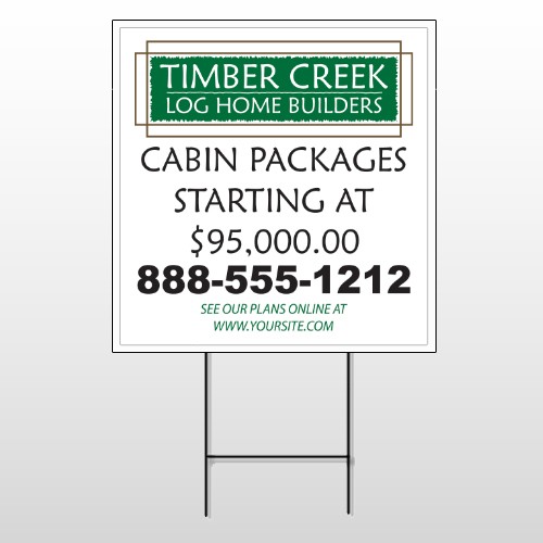 Log Builder 40 Wire Frame Sign
