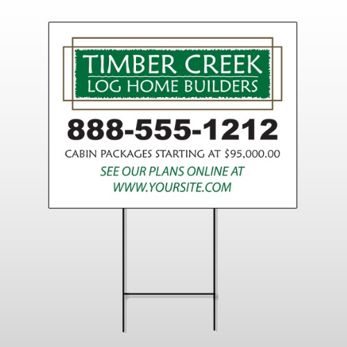Log Builder 40 Wire Frame Sign