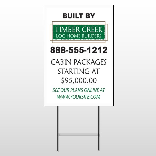Log Builder 40 Wire Frame Sign
