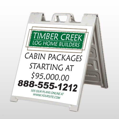 Log Builder 40 A Frame Sign