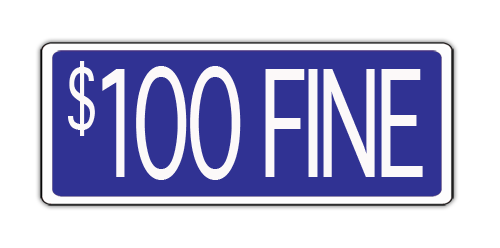 Parking Lot Sign Rigid 6"H x 12"W