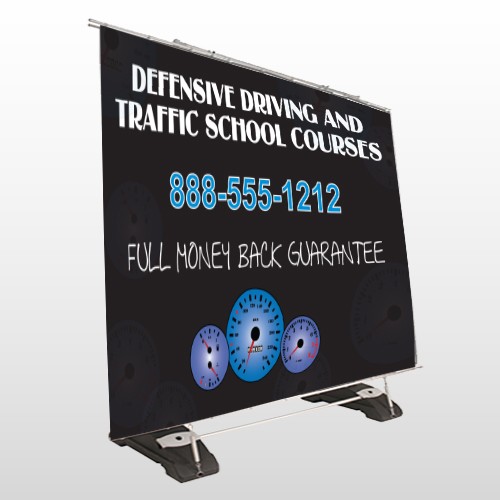 Traffic School 152 Exterior Pocket Banner Stand