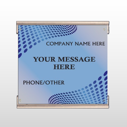 Blue Dots 145 Track Banner