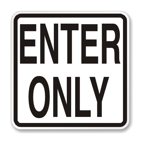 Parking Lot Sign PVC 18"H x 18"W