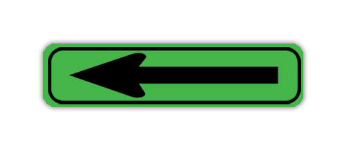 Parking Lot Sign PVC 6"H x 24"W