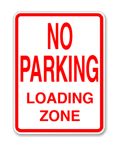 Parking Lot Sign Corrugated Plastic 12"W x 18"H