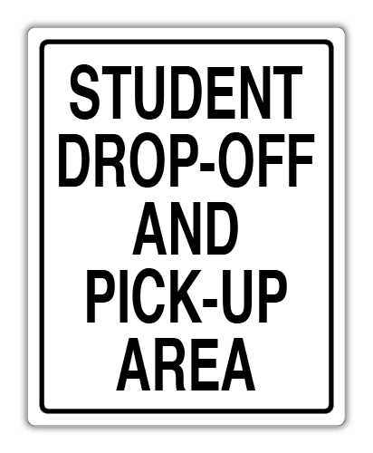 Parking Lot Sign Poly 24"W x 30"H