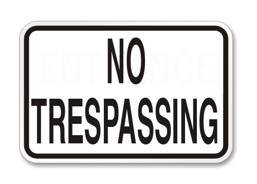 Parking Lot Sign PVC 12"H x 18"W