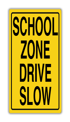 Parking Lot Sign Aluminum 24"W x 48"H