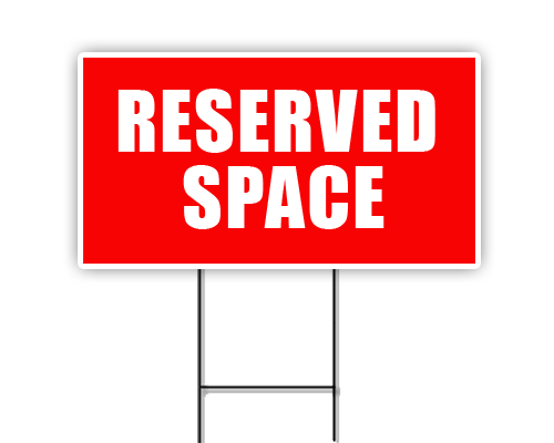 Corrugated Yard Sign & Stand Kit 9"H x 18"W