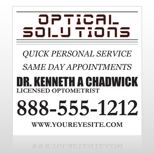 Eye Doctor 131 Site Sign