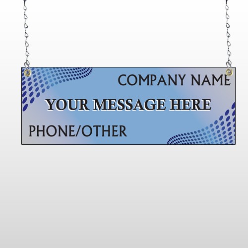 Blue Dots 145 Window Sign