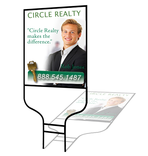 Round Rod and Aluminum Sign Kit 18"W x 24"H