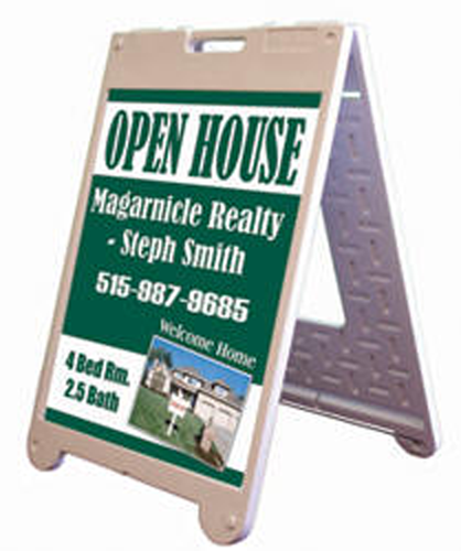 A Frame and Corrugated Sign Kit 22"W x 28"H