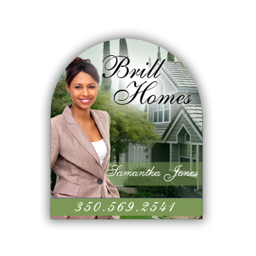 Replacement Rigid Board Arch Frame 24"W x 30"H Sign