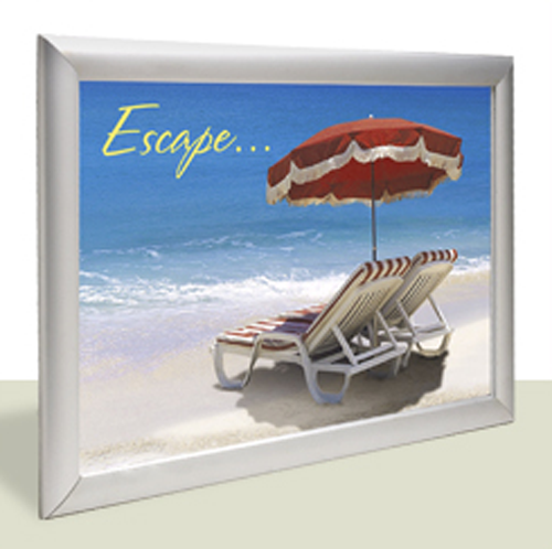 Edgelit Lightup Display Kit & Media 34"W x 48"H