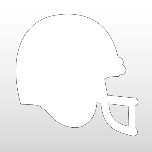 Football Helmet Floor Decals