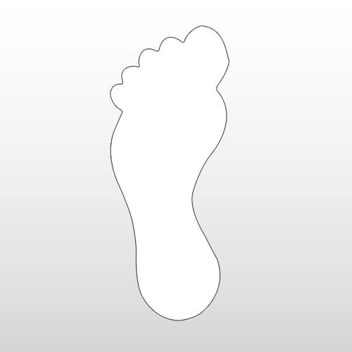 Left Foot Print Floor Decals