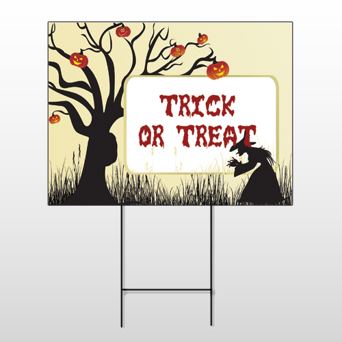 Halloween 17 Wire Frame Sign