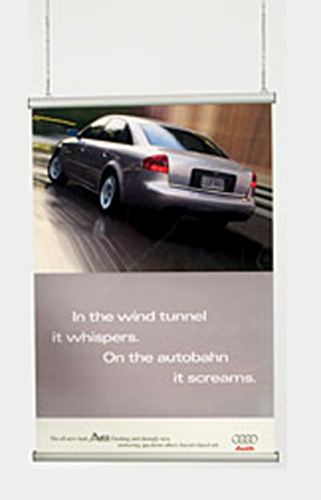 BPK Hanger Block-Out Banner 35"W x 120"H 