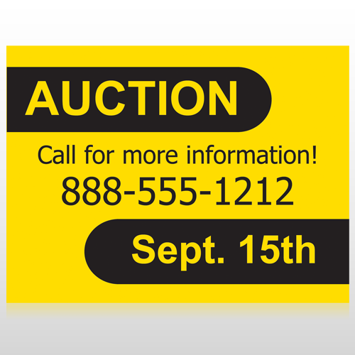 Auction 52 Custom Sign