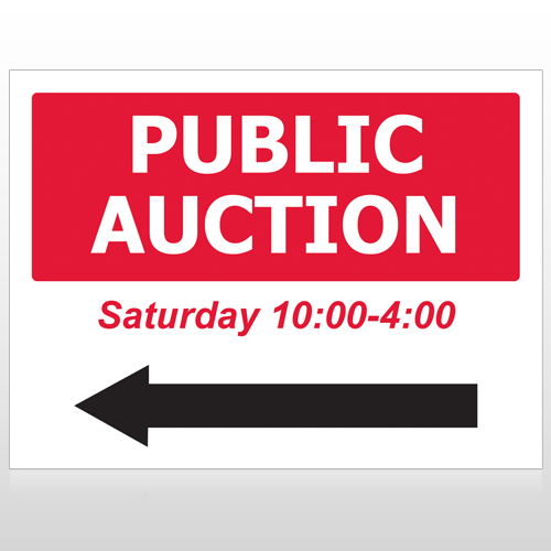 Auction 61 Custom Sign