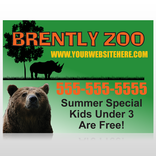 Bear Zoo 302 Custom Sign