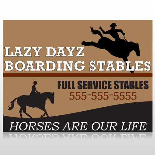 Boarding Stables 304 Custom Sign