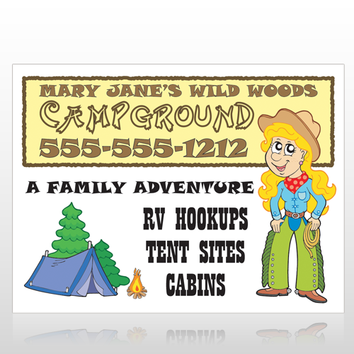 Campground 144 Custom Sign