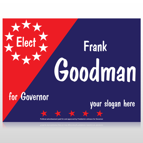 Elect Governor 278 Custom Sign